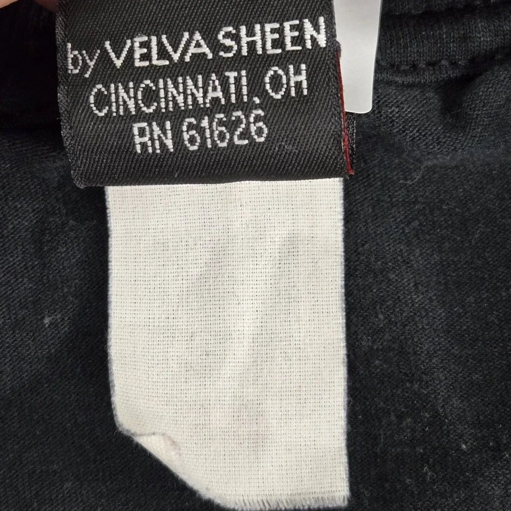 VINTAGE Mickey Unlimited By Velva Sheen Men XL Shirt Black California Disneyland